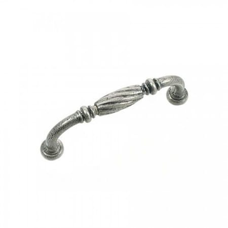Strategic Brands 3 in. Distressed Pewter French Twist Cabinet Pull 84064